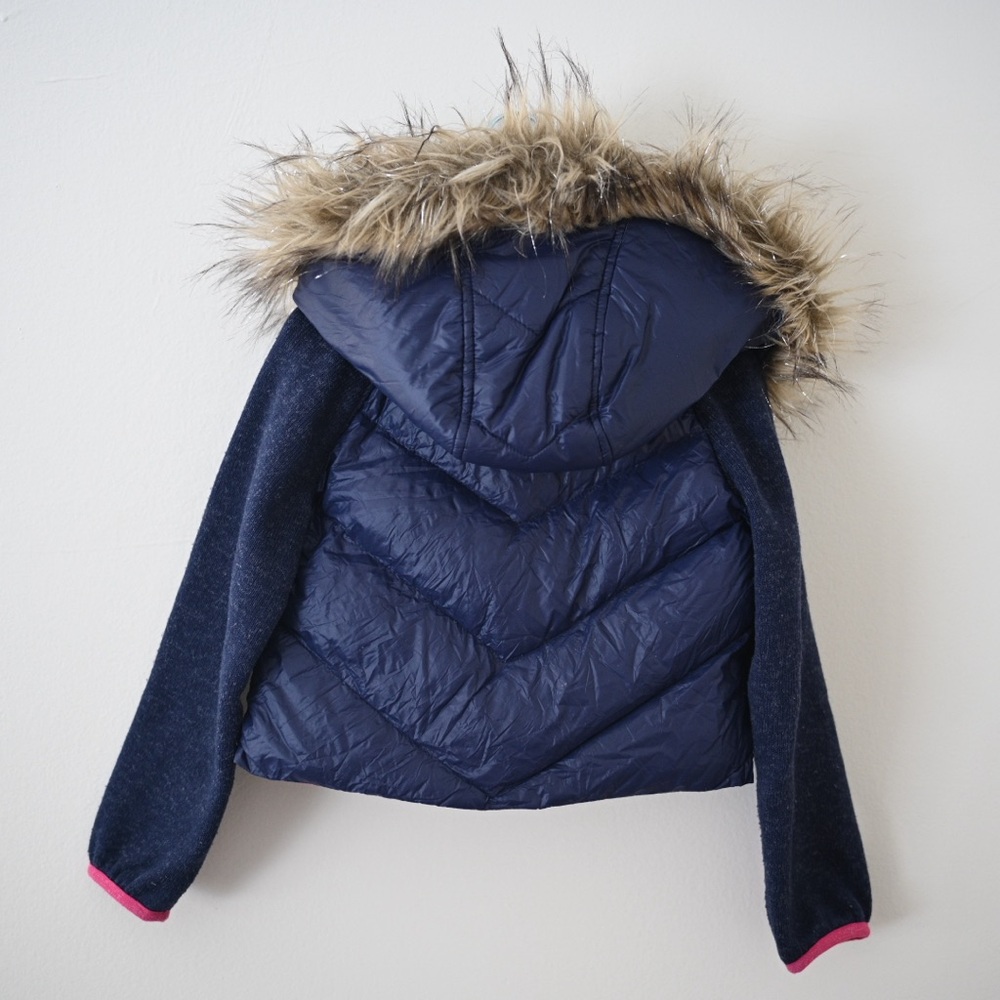 Michael Kors Toddler Girls Size 3T Down Fill & Fleece Removable Hooded Jacket - Picture 3 of 12